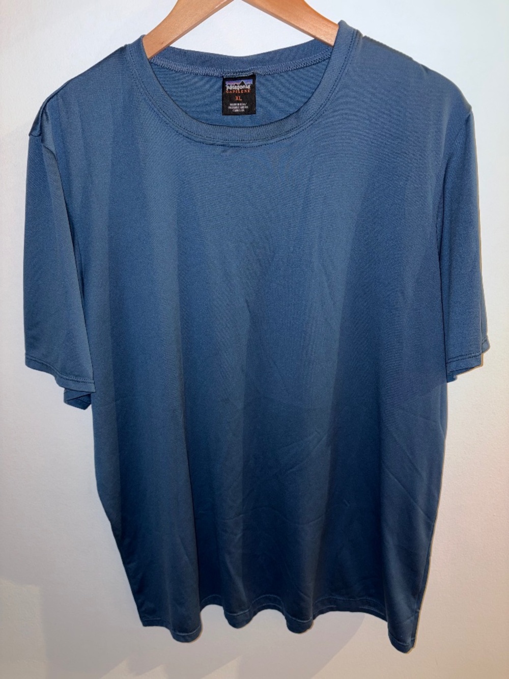 Patagonia Capilene Men’s Short Sleeve Tech Shirt Blue - Size XL